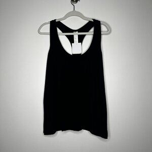 Fabletics Feather Tech Racerback Tank Top Black‎ 2X NWT